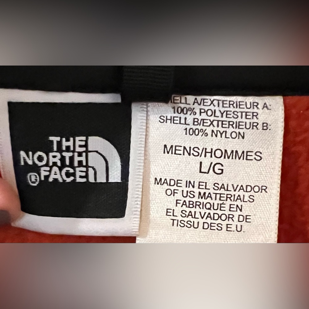 The North Face Men's Vibrant Orange Performance Fleece Jacket - Picture 3 of 3